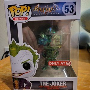 Batman Arkham Asylum The Joker (Green Metallic) Target Exclusive Funko Pop